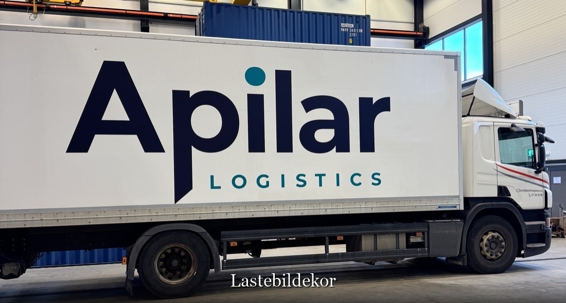 Lastebildekor på lastebil