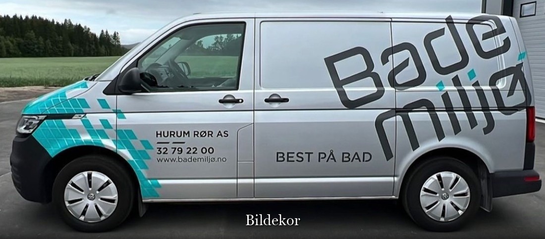 Bildekor for Bademiljø/Hurum Rør på varebil