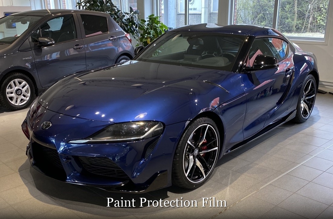 Paint Protection Film (PPF) montert på bil