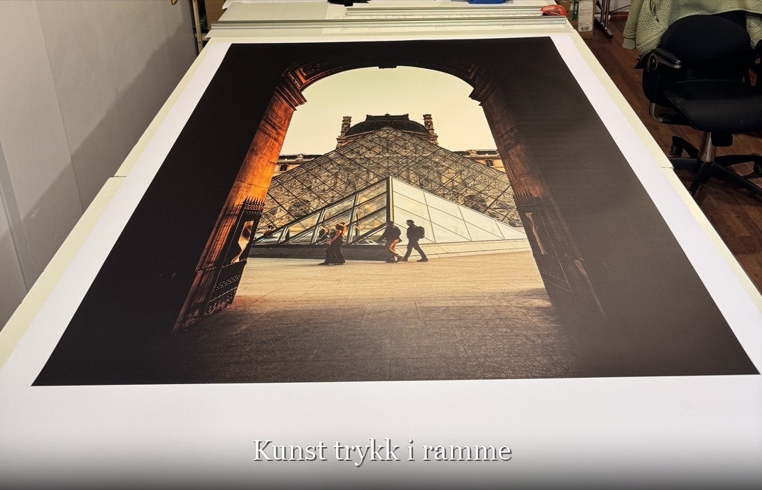 Kunsttrykk i ramme – Louvre-motiv