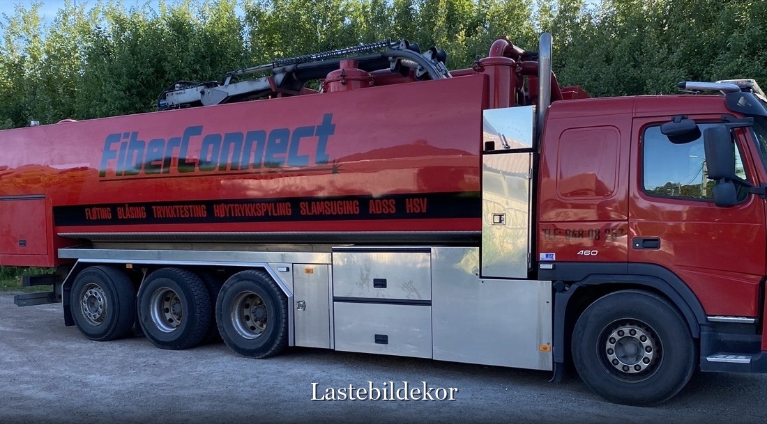 Lastebildekor på lastebil