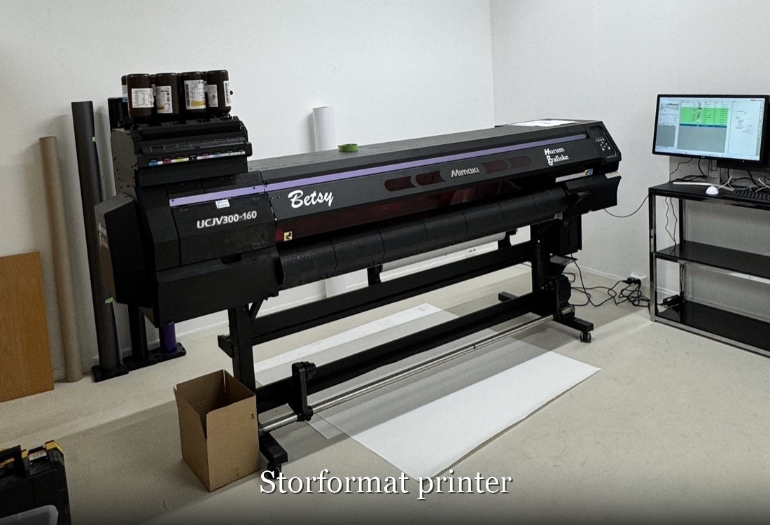 Storformatprint produsert på Mimaki UV-printer