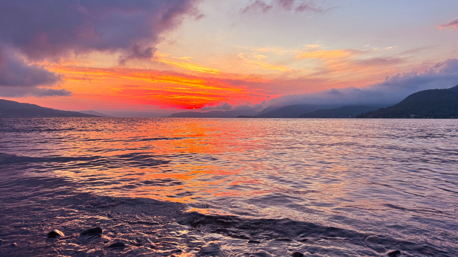Solnedgang panorama – dronefoto